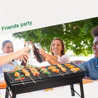 BOPORO Barbacoa Portátil de Acero Inoxidable para Camping, Picnics, Jardín y Fiestas en la Playa - Compacta y Ligera - details 3