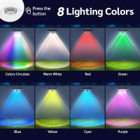 2PCS Luces Solares Para Valla LED RGB Y Blanco Cálido IP65 Impermeables Luces De Escalera Exterior Lámpara Decorativa T-SUNRISE - details 3