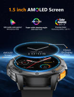 Reloj Inteligente MEVADEN Con Pantalla AMOLED De 1.5 Pulgadas GPS Llamada Bluetooth Compass Flashlight Monitor De Salud Deportiva Y Fitness Para Hombres - details 1
