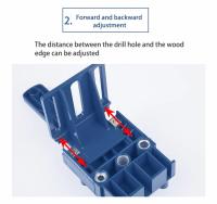Localizador De Punzón Para Carpintería Herramienta Manual De 6/8/10mm Para Agujeros De Cruzado Y Punzón De Taladro Guía De Taladro Para Juego De Herramientas De Carpintería - details 3