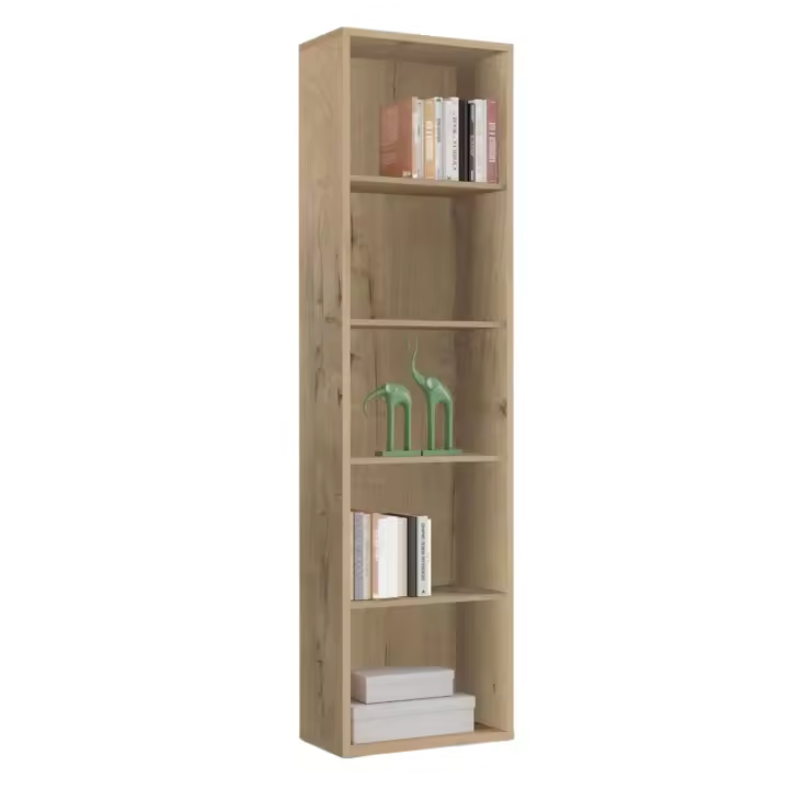 Miroytengo Librería alta color Roble Gold 167x52x33 cm Estantería estrecha - 1