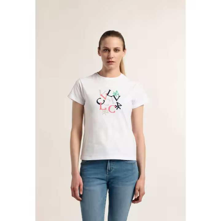 Camiseta Valecuatro Blanca Manga Corta - 1