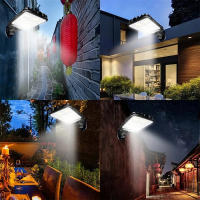 Lámpara De Calle LED Solar Con Sensor De Movimiento Y 3 Modos Impermeable Para Jardín Iluminación De Seguridad Exterior COB 108/117 - details 5
