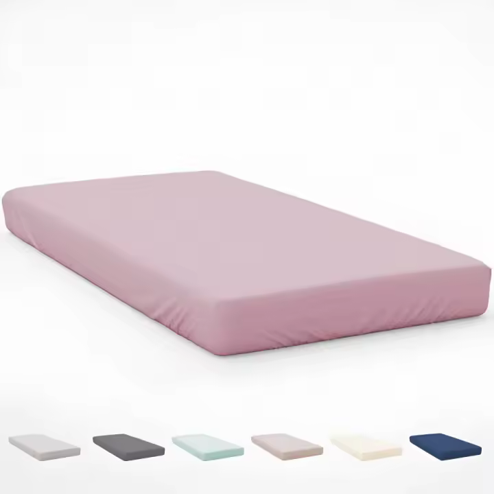 ICEHOME - Sábana Bajera Lisa Ajustable 4 Esquinas - Microfibra Ecológica Ultrasuave - Transpirable y Libre de Arrugas - Para Colchones hasta 33 cm - Compatible con todas las camas y estaciones. - 1
