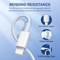 Cable De Carga USB Rápida Para iPad iPhone 14 13 12 pro Max 11 X 5S Mini 8 7 6S plus SE XR XS De Silicona Líquida 0.25M 1M 2M - details 3