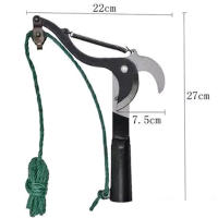1PC Lopera De Alta Altura Para Jardín Herramienta De Podar Árboles Frutales Cuchilla Extensible Con Correa Para Recortar Ramas Y Cortar Frutas - details 1