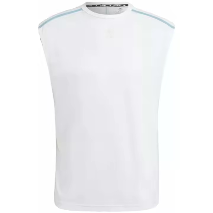Camiseta de Tirantes Adidas Workout Base para hombre en color blanco - 1