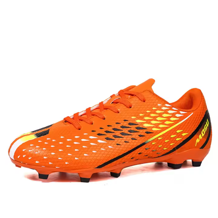 Zapatos De Fútbol Deportivos Con Estud De Plástico Para Césped Sintético Talla 36-45 Botas De Combate De Moda Naranja Para Hombres Y Mujeres - 1