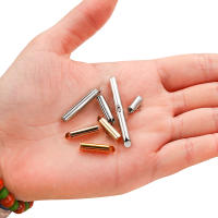 30-50Pcs Crimp End Beads Slide on Clasp Buckles Tubes Connectors Para DIY Joyería Metálicos De Cobre Accesorios De Enlace - details 9