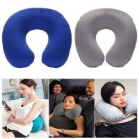 Almohada De Cuello U Inflable De Espuma De Memoria Para Alivio De Fatiga Ideal Para Viajes Y Descanso Cabeza Soporte Cómodo Almohadón - details 2