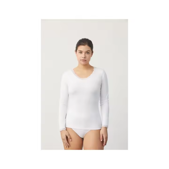 Ysabel Mora Camiseta señora interior lencera de manga larga algodón - 1