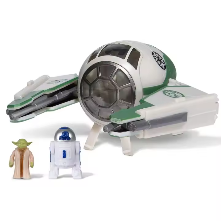 Star Wars Nave Estelar Jedi Starfighter Y Figura Yoda 8 Cm - 1