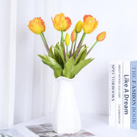 Nueva Parroquial Ola Tulipán De Silicona Flores Artificiales Suaves Y Cómodas Arreglo Floral Decoración Para Hogar Y Sala De Estar - details 1