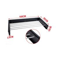 Tendedero plegable de pared uso interior tanto exterior de metal 80 x 40 cm o 100 x 50 cm - details 2