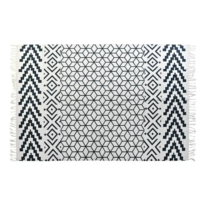 ALFOMBRA ALGODON 160X230X1 NEGRO TX197493 - 1