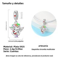 Encanto De Religión Cruz Santa Madre Anillo Bolas Colgantes Para Pulsera Y Collar DIY Joyería Regalo Plata Esterlina 925 - details 4