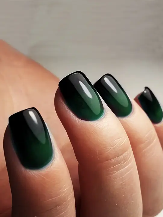 24PCS Uñas Postizas Presionadas Cortas Rosa Cuadradas Diseño De Amor Uñas Postizas Francesas Con Brillo Uñas Lindas Para Fiesta - 1