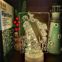 Lámpara LED 3D De Acrílico Berserk Guts Ilusión Anime Luz Nocturna Colorida USB Para Decoración De Habitación Infantil Regalos De Manga - details 17