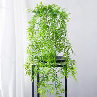 Plantas Artificiales Colgantes 80-105cm Hojas De Bambú Tropicales Vinas De Falso Grama Hojas De Sauce Para Decoración De Jardín Y Hogar - details 2