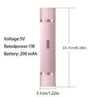 Elegante Pelacabello Eléctrico Para Mujeres 2 En 1 Recargable Portátil Adecuado Para Cejas Cara Piernas Y Axilas - details 1