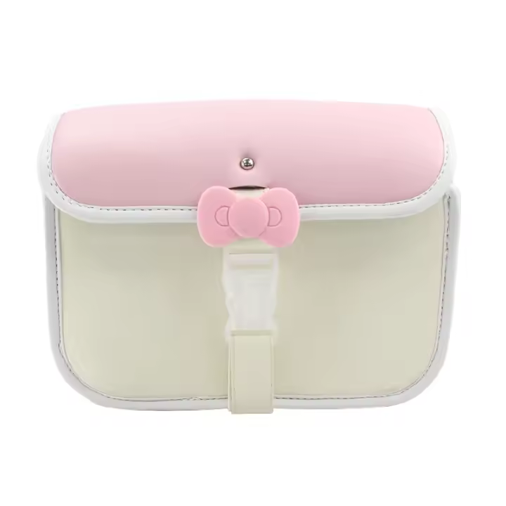 Bolsa Trasera De Motocicleta En Cuero Rosa Retro Impermeable Accesorio Universal Para Mopeds Moto Acessorios - 1