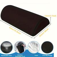 1pc Ergonómico Soporte De Pies Para Escritorio Oficina Con Cubierta Lavable Esponja Soporte De Pies Rocker Material Poliéster 100% - details 4