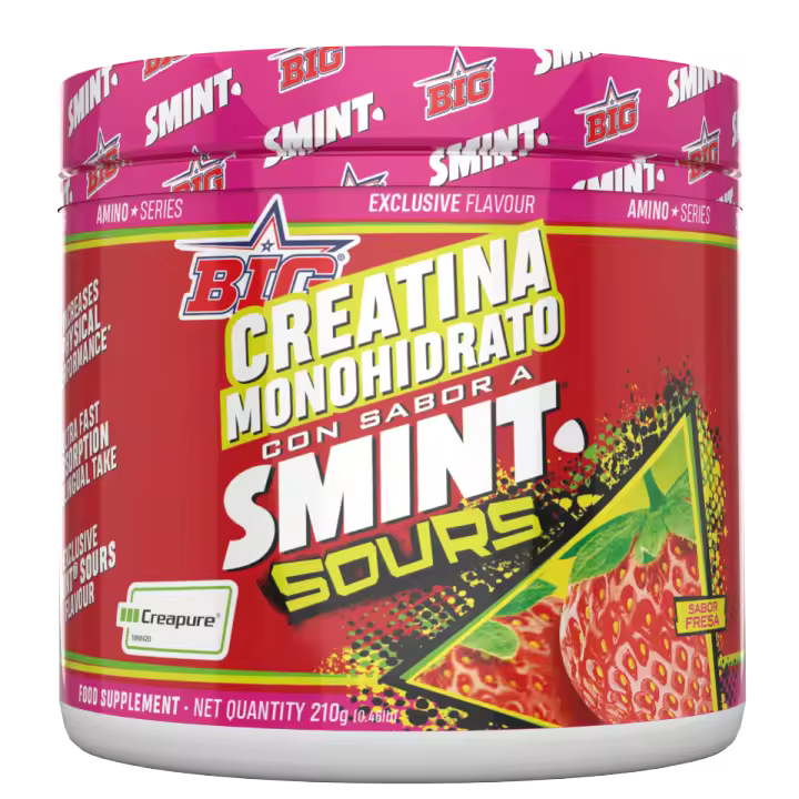 CREATINA CREAPURE SMINT (210G) FRESA - Big  Delicioso sabor  Sin azúcar - 1