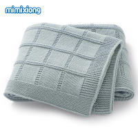 Mantas de DOT Súper suaves para recién nasido, ropa de Cama para Cuna, colcha de Color sólido para cochecito Infantil, Saco de dormir de 90x70cm - details 3