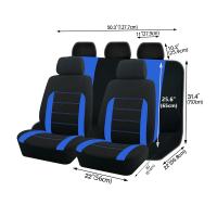 Cubiertas De Asiento Universales Para Coche SUV Camión Tela De Poliéster Ajuste Para La Mayoría De Los Coches Conjunto Completo Accesorios Para El Interior - details 1