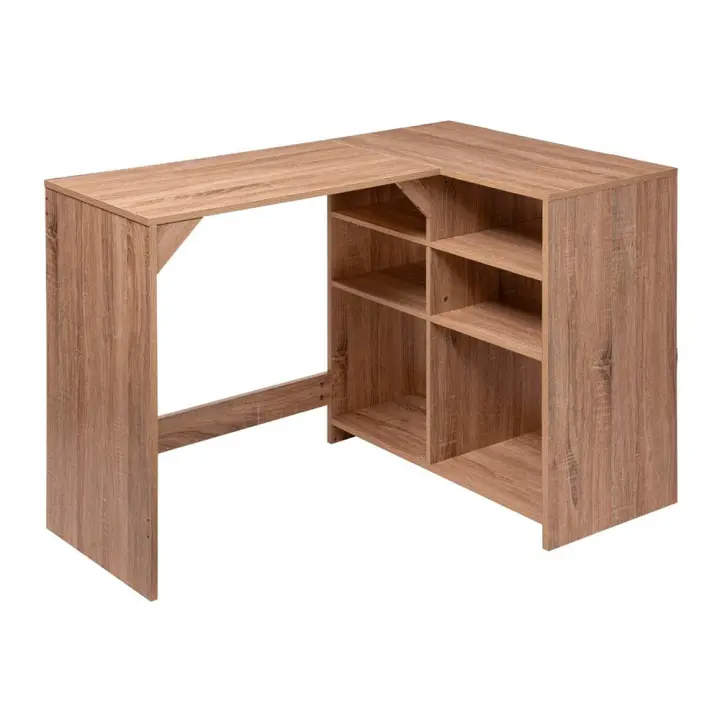 5 FIVE Escritorio de Madera Natural con Almacenaje Integrado 110x75x69cm - 1