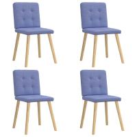 vidaXL Sillas de comedor giratorias 4 unidades tela en color Gris oscuro/Taupé/Azul y más | cómodas modernas ergonómicas para comedor cocina salón hogar - details 4