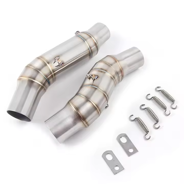 Sistema De Escape Completo Para Motocicleta Kawasaki Z1000 Z1 Ninja1000 Modificado Middle Link Pipe Muffler 2003-2017 Acero Inoxidable - 1