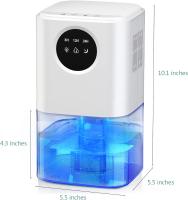 Deshumidificador doméstico, tanque de agua de 51 onzas, Deshumidificador silencioso, adecuado para baño, dormitorio, Autocaravana y encimera de cocina, con función de apagado automático y secado rápido de ropa, Luz LED de 7 colores - details 0