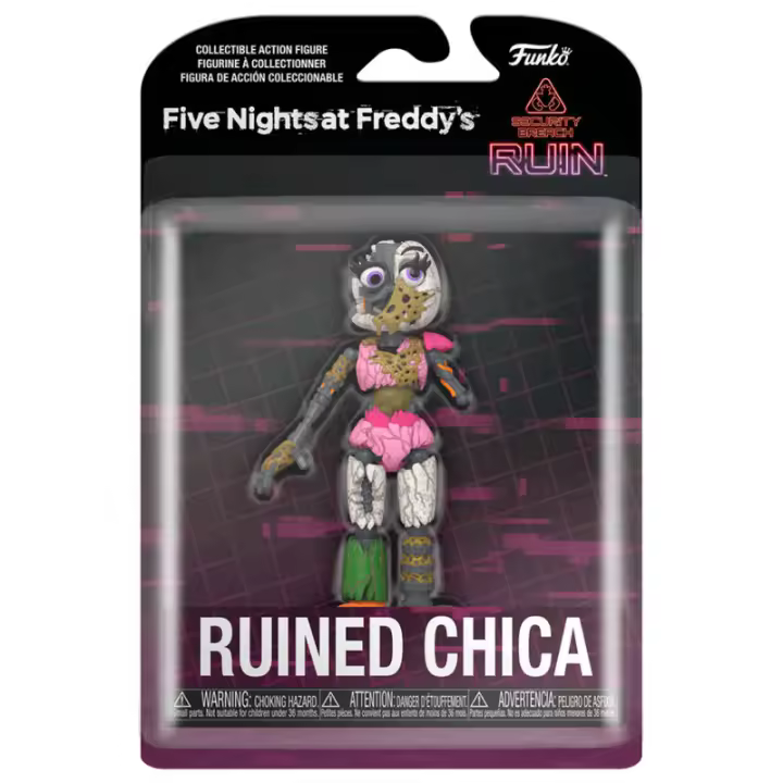 Figura Action Ruined Chica Five Nights At Freddys 12Cm-Figura de Vinilo Coleccionable - Idea de Regalo- Mercancia Oficial - Juguetes para Niños y Adultos - Movies Fans - Muñeco para Coleccionistas y Exposición - 1