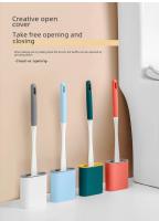 Cepillo De Inodoro De Silicona Limpieza De Desagüe Con Mango Largo Desinfección Para Baño Herramienta Profesional Accesorio De Baño - details 2