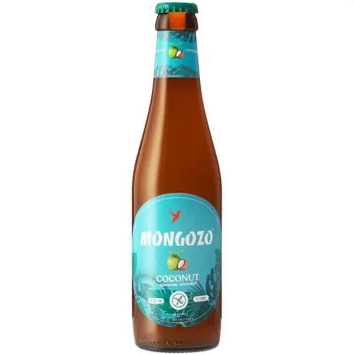 6 uds x Mongozo Coconut 33Cl cerveza Belga con coco sin gluten - 1