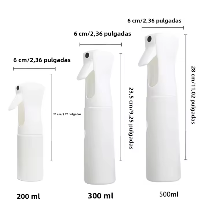 Botella De Reparación De Pelo 200ml Bomba De Alta Presión Para Barbearía Y Belleza Atomizador De Contenedor Recargable - 1