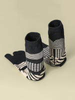 Calcetines De Joven Para Mujer Diseño Divertido Y Coloreado Con Puño Split Algodón Poliéster Spandex Medio Tobillo Estilo Harajuku AB Tabi Calcetines - details 11