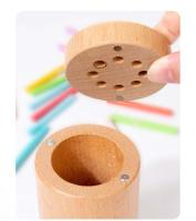 Juguetes Educativos Montessori De Madera Para Niños Juego De Alineación De Colores Y Sorting Con Palos Para El Desarrollo De Las Habilidades Motoras Finas Y Matemáticas - details 12