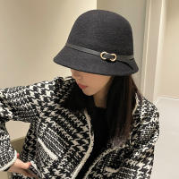 Gorro De Pescar De Lana Unisex Para Otoño E Invierno Con Cinturón Gorro De Cuenco Caliente Para Mujer Casqui De Moda Regalo - details 1