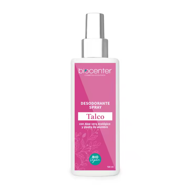 BIOCENTER Desodorante Natural Spray - TALCO - Ecológico y Vegano - 1