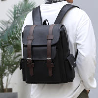Mochila Grande Para Laptop 2023 Mochila De Hombro Suave Para Hombres Material Principal PU Cuero Negro Marrón Bolsa Escolar Para Adolescentes Y Jóvenes - details 18