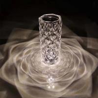 Lámpara de mesa LED de cristal con Control remoto táctil,  16 Colores, Lámpara LED Acrílico de Diamante Táctil, 4 Modos de Luz, Recargable con Control Remoto.decoración colorida para armario de dormitorio, decoración de escritorio - details 8