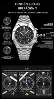 Reloj De Pulsera De Lujo Para Hombre BINBOND Calidad Superior Acero Inoxidable Resistente Al Agua Con Luminiscencia Fecha Casual - details 9