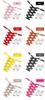1 Pares De Cordones Sin Atar De Malla Precision Elásticos Para Zapatillas Universal Para Niños Y Adultos Cordones Lazos - details 10