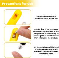 Enhebradores de aguja LED, enhebradores de aguja de bucle de alambre de plástico iluminado, herramienta de costura de Máquina manual portátil de bricolaje (2 paquetes) - details 3