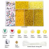 Alrededor De 3500 Piezas De Cuentas De Arroz De Vidrio Cuentas De Letras Cuentas De Cadena Para DIY Accesorios De Collar Y Pulsera Hechos a Mano Material De Plástico - details 6