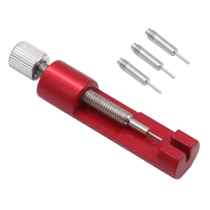 Kit De Herramientas De Reparación Para Correas De Reloj De Metal Con 3 Piezas Adicionales De Punzón Y Herramientas Mini Para Relojeros - 1