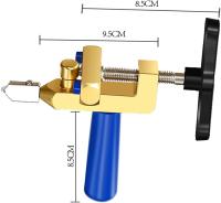 Cortador de Vidrio 2 en 1: cortador de bolas de Vidrio con Rueda Máquina de Corte Manual para abridor de bolas de Vidrio y Cerámica (dorado) - details 0