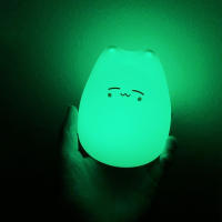 Lámpara Nocturna Para Bebé De Gato Mini Popular 7 Colores Toque Cambio De Color Protección Ocular Luz De Noche Para Dormitorio Regalo Para Niños - details 9